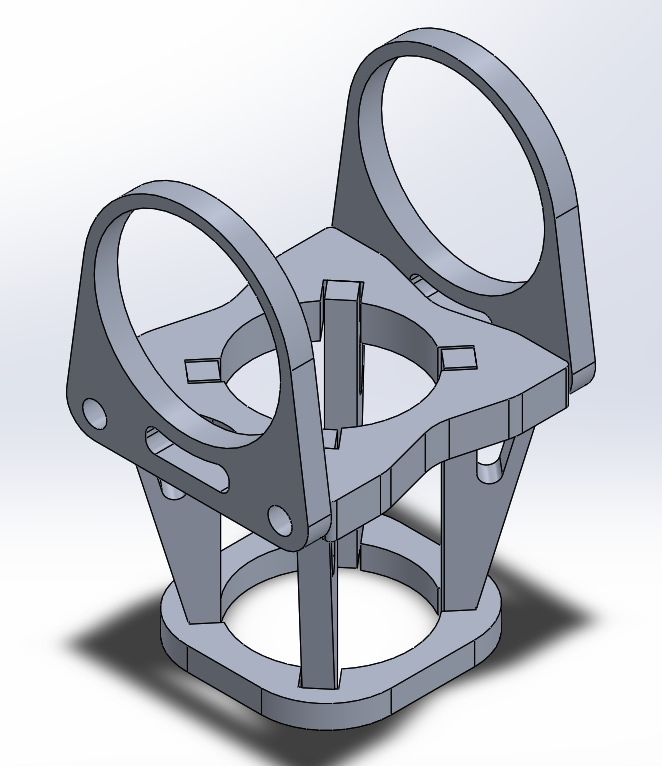 CAD model of the aluminum landing gear