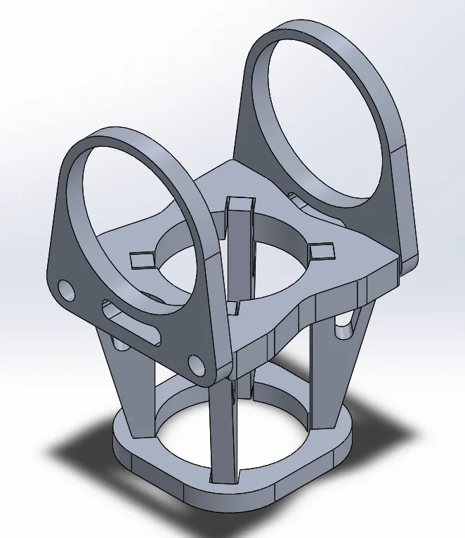 CAD model of the aluminum landing gear